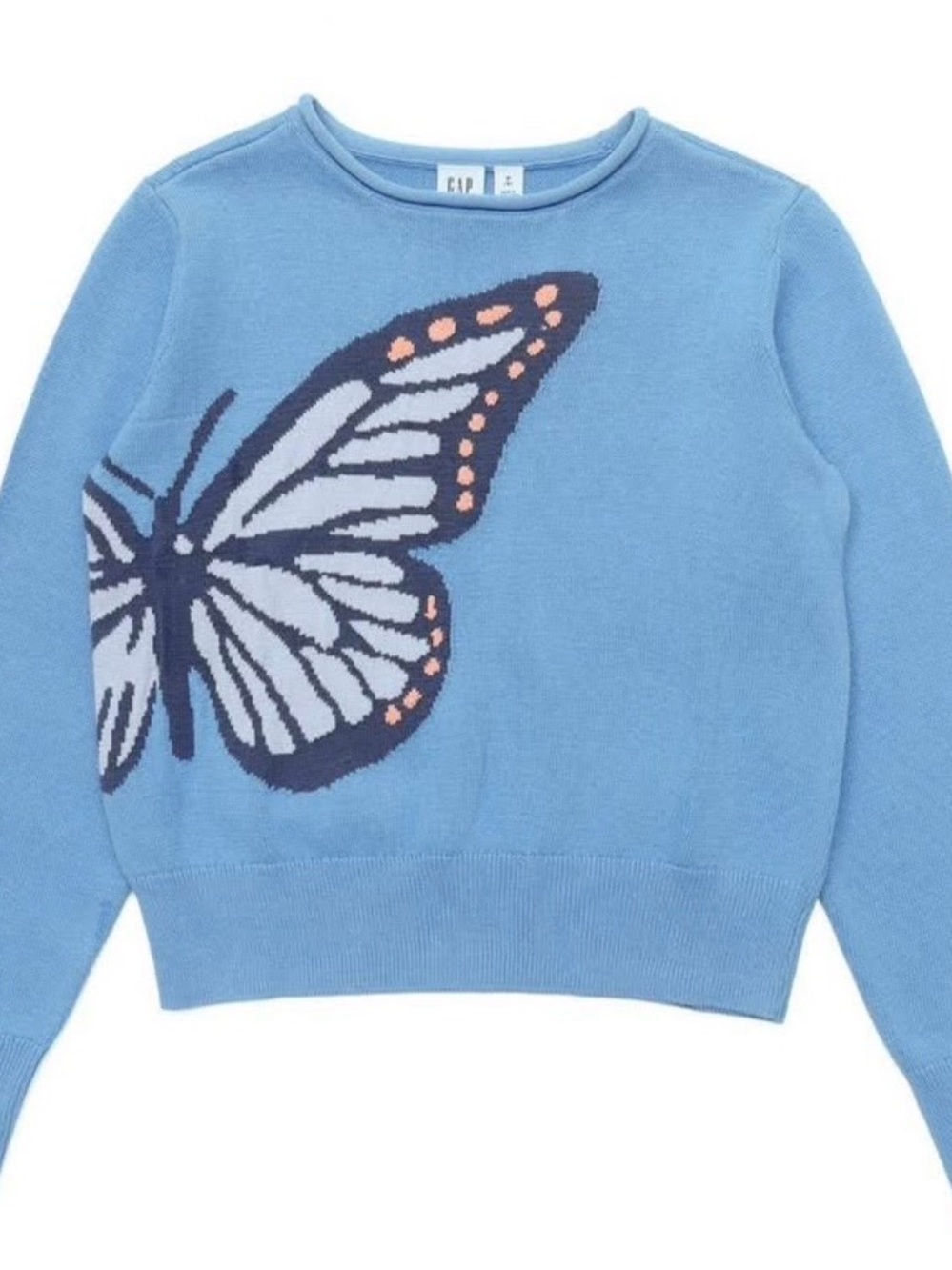 Gap Kids Blue Butterfly Sweater NWT Size M (7/8)